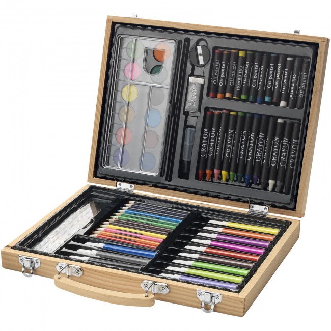 Promotional Rainbow 67-piece colouring set