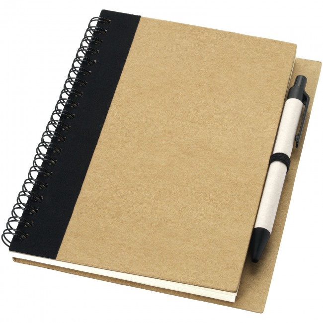 Promotional Priestly recycled notebook with pen - Image 2