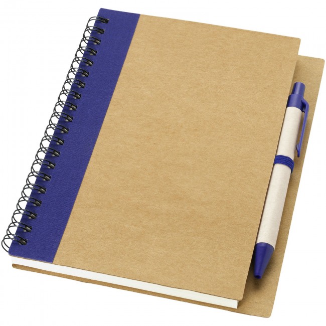 Promotional Priestly recycled notebook with pen - Image 1