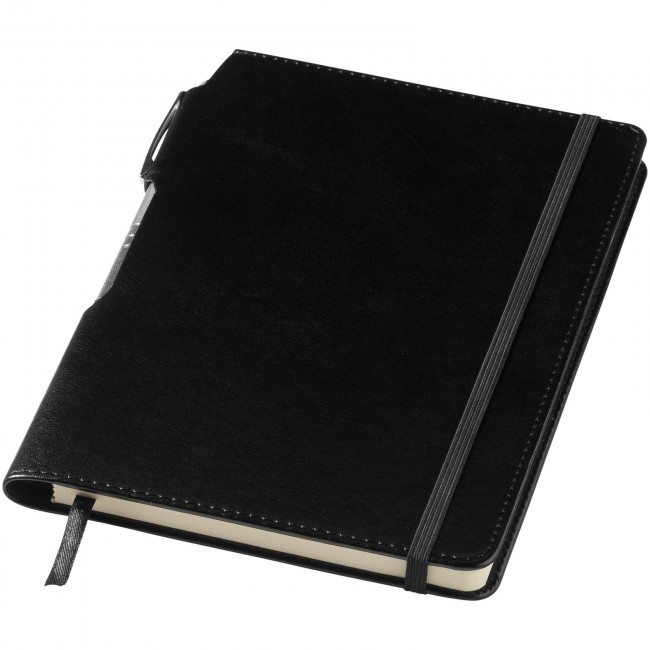 Promotional Panama A5 hard cover notebook with pen - Image 3