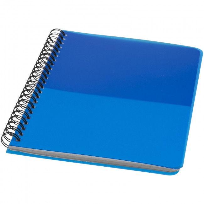 Promotional Colour-block A5 spiral notebook - Image 4