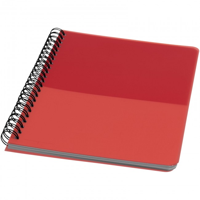 Promotional Colour-block A5 spiral notebook - Image 3