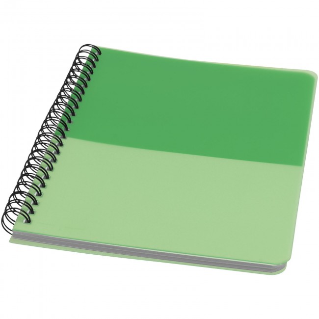 Promotional Colour-block A5 spiral notebook - Image 2