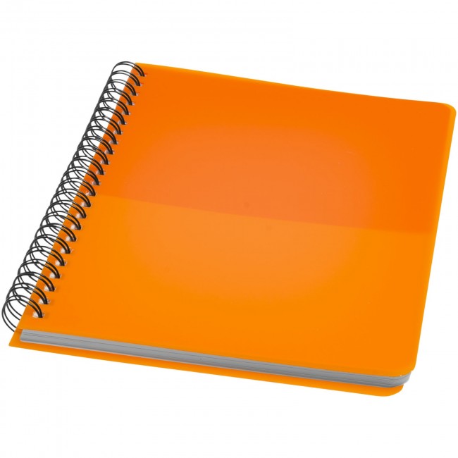 Promotional Colour-block A5 spiral notebook - Image 1