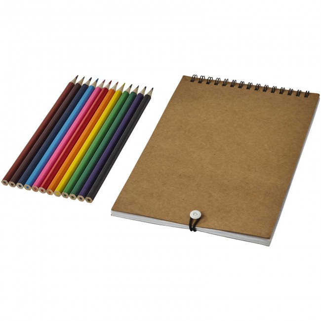 Promotional Claude colouring set with notebook