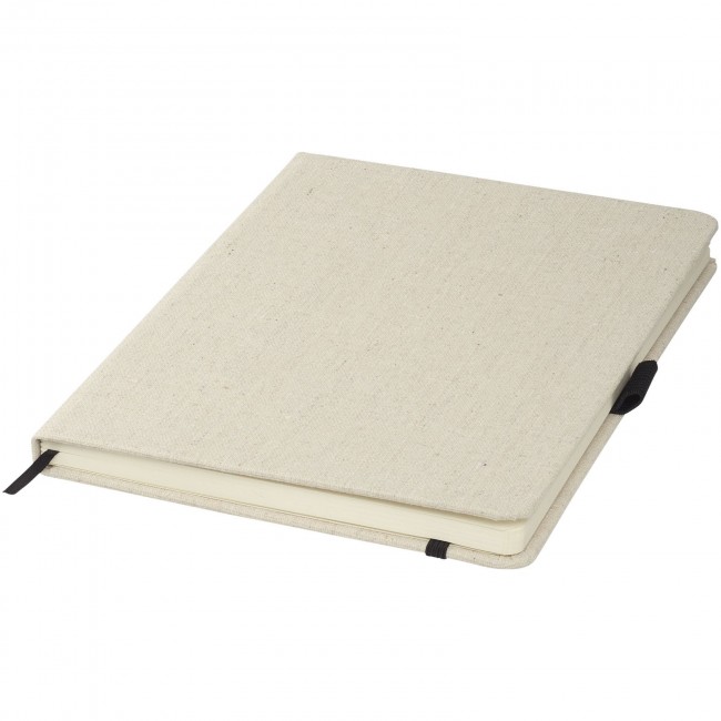 Promotional Luna A5 canvas notebook - Image 4