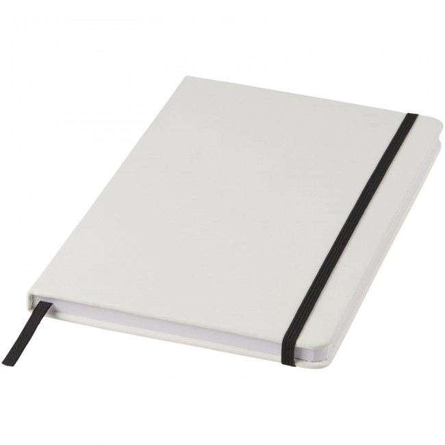 Promotional Spectrum A5 white notebook with coloured strap - Image 7