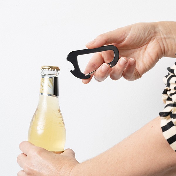 Promotional Carabiner Clip With Bottle Opener