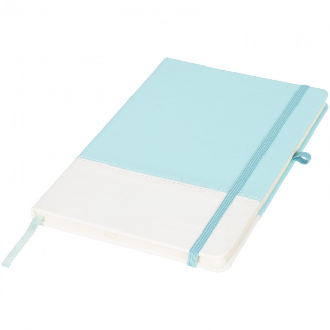 Promotional Two-tone A5 colour block notebook - Image 1