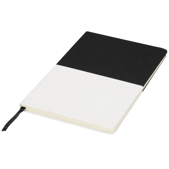 Promotional Two-tone A5 canvas notebook - Image 5