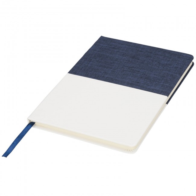 Promotional Two-tone A5 canvas notebook - Image 4