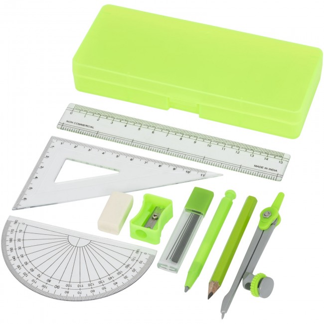 Promotional Julia 9-piece school geometry set - Image 1