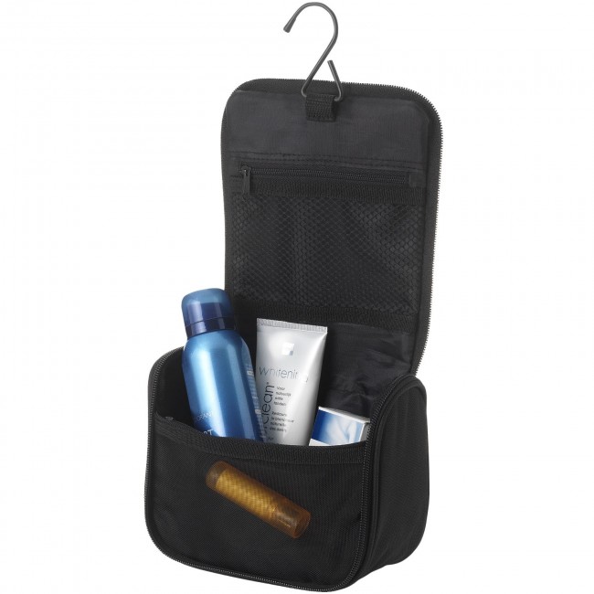 Promotional Suite compact toiletry bag with hook