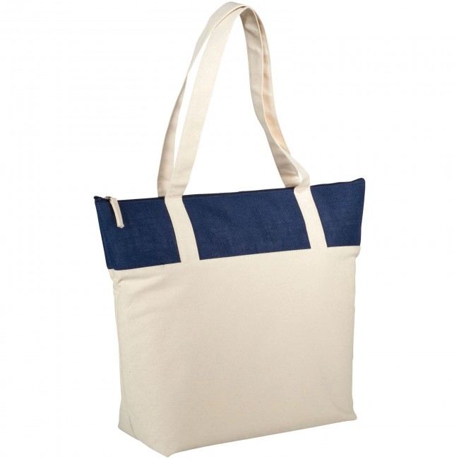 Promotional Jones tote bag made from 407 g/m² cotton and jute - Image 1