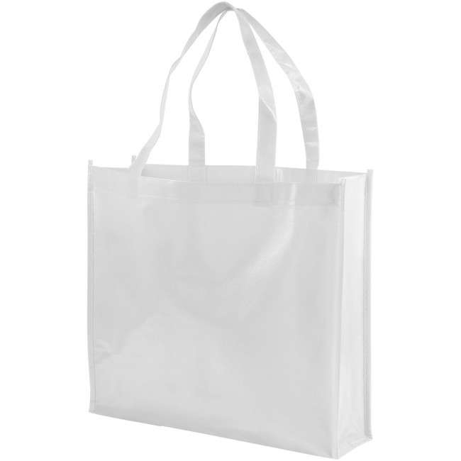 Promotional Shiny laminated non-woven shopping tote bag - Image 8