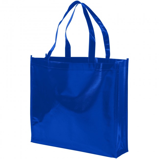 Promotional Shiny laminated non-woven shopping tote bag - Image 6