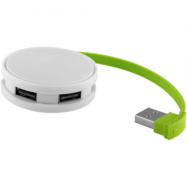 Promotional Round 4-port USB hub - Image 4