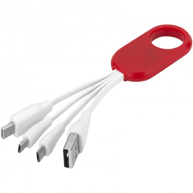 Promotional Troup 4-in-1 charging cable with type-C tip - Image 2