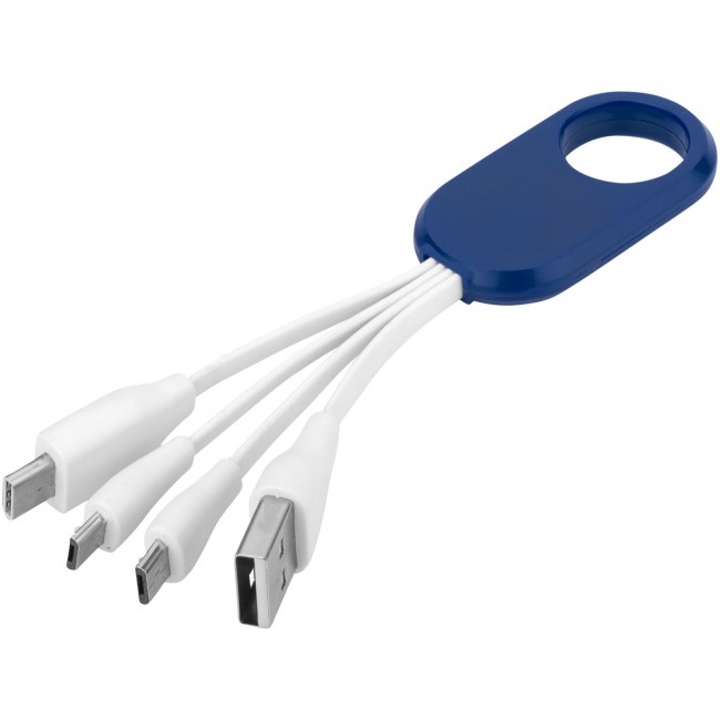 Promotional Troup 4-in-1 charging cable with type-C tip - Image 1