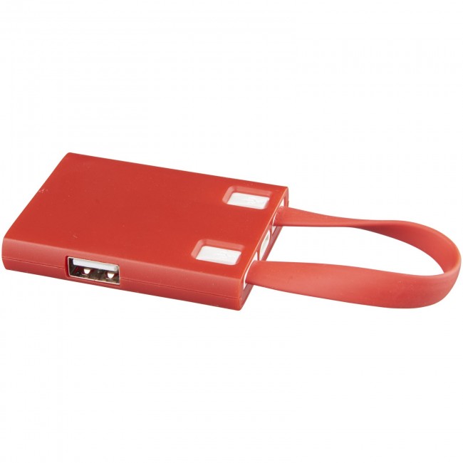 Promotional Revere 3-port USB hub with 3-in-1 cable - Image 2