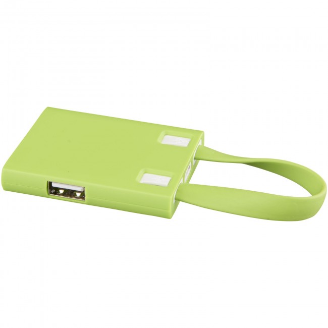 Promotional Revere 3-port USB hub with 3-in-1 cable - Image 1