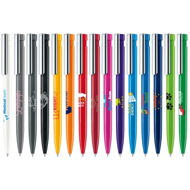 Promotional senator Liberty Polished plastic ball pen with metal clip