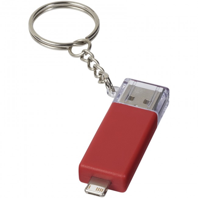 Promotional Slot 2-in-1 charging keychain - Image 2