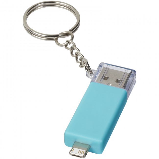 Promotional Slot 2-in-1 charging keychain - Image 1