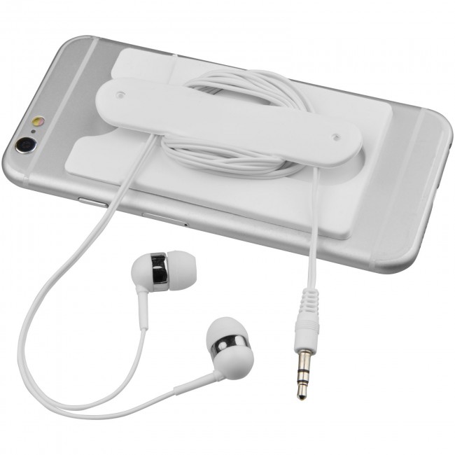 Promotional Wired earbuds and silicone phone wallet - Image 6