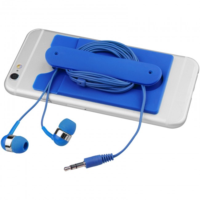 Promotional Wired earbuds and silicone phone wallet - Image 5