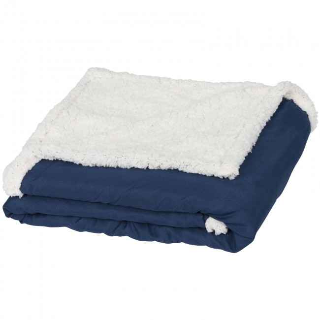 Promotional Far sherpa plaid blanket - Image 2