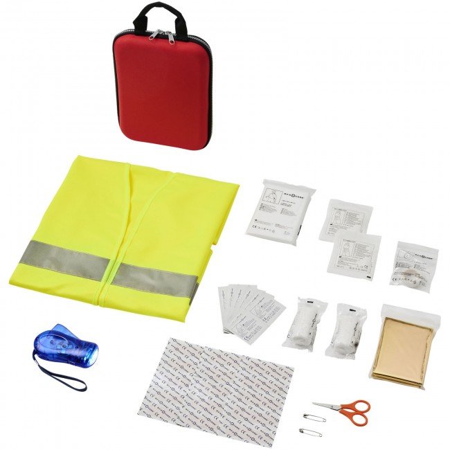 Promotional Handies 46-piece first aid kit and safety vest