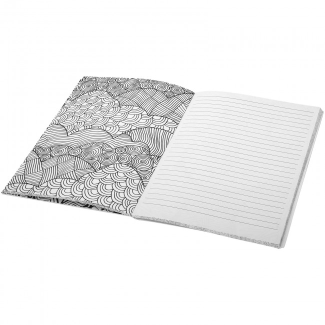 Promotional Doodle-therapy colouring notebook