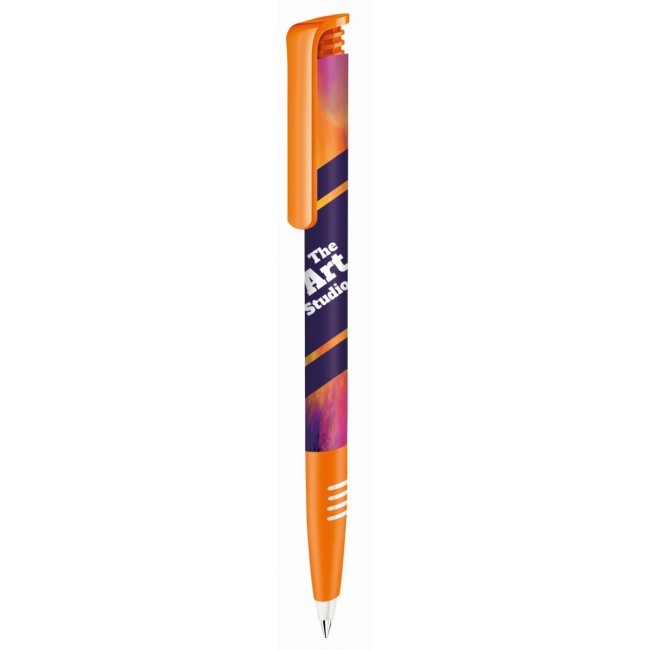 Promotional senator Super Hit Polished plastic ball pen with soft grip and Xtreme Branding