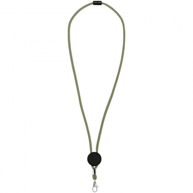 Promotional Hagen dual-tone lanyard with adjustable disc - Image 2