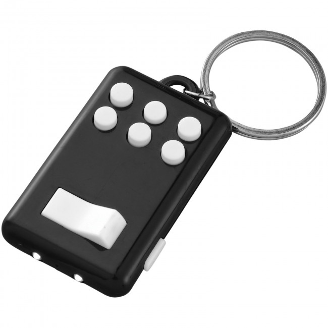 Promotional Flip-and-click anti-stress LED light keychain - Image 3