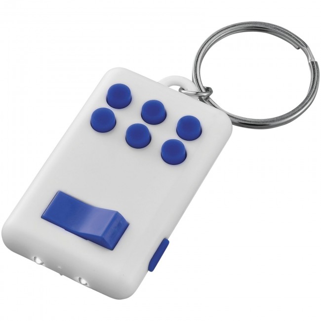 Promotional Flip-and-click anti-stress LED light keychain - Image 2