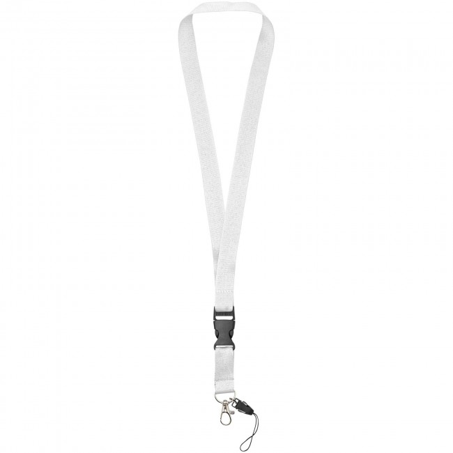 Promotional Sagan lanyard with detachable buckle, phone holder - Image 8