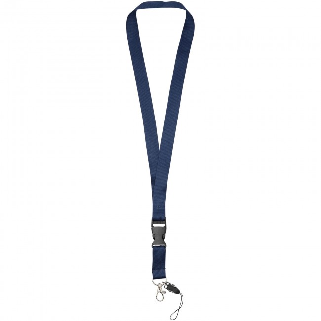 Promotional Sagan lanyard with detachable buckle, phone holder - Image 7