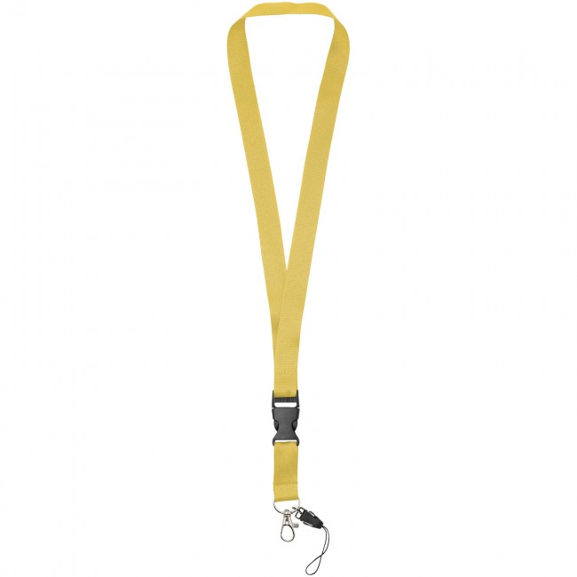 Promotional Sagan lanyard with detachable buckle, phone holder - Image 5