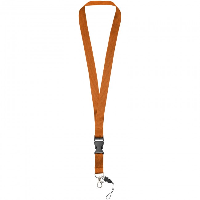 Promotional Sagan lanyard with detachable buckle, phone holder - Image 4