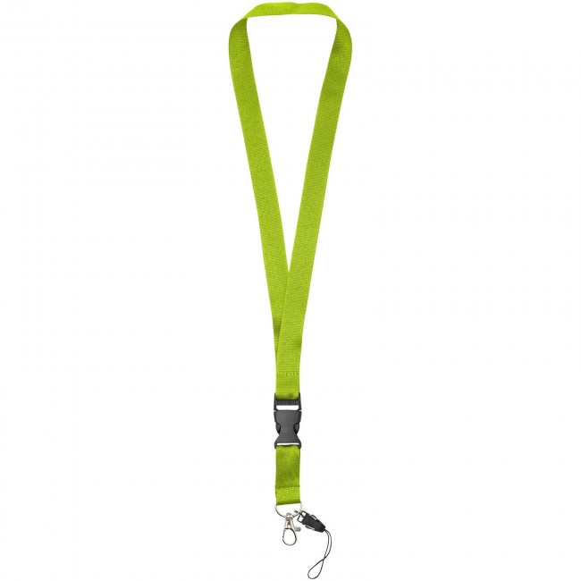 Promotional Sagan lanyard with detachable buckle, phone holder - Image 3