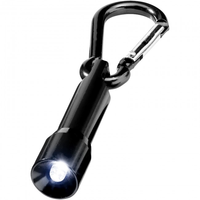 Promotional Lyra LED keychain light with carabiner - Image 2