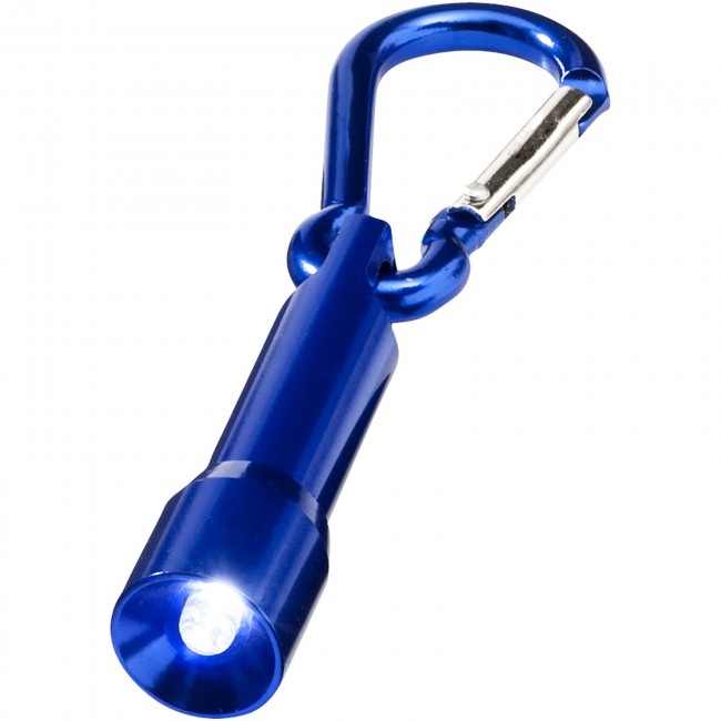 Promotional Lyra LED keychain light with carabiner - Image 1