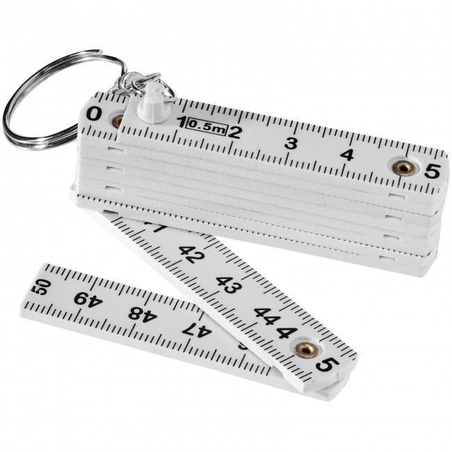 Promotional Harvey 0.5 metre foldable ruler keychain