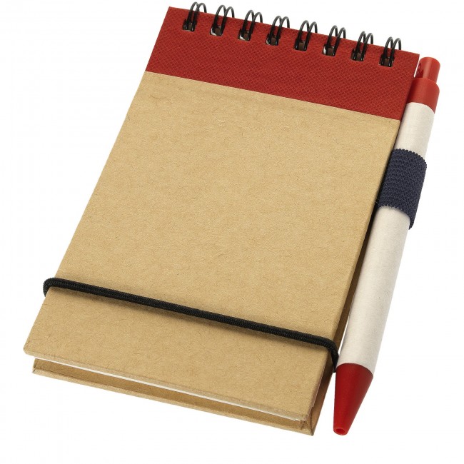 Promotional Zuse A7 recycled jotter notepad with pen - Image 3