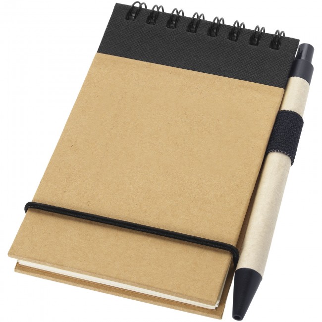 Promotional Zuse A7 recycled jotter notepad with pen - Image 2