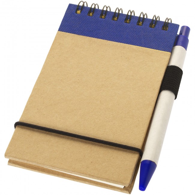 Promotional Zuse A7 recycled jotter notepad with pen - Image 1