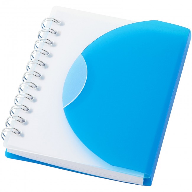 Promotional Post spiral A7 notebook with blank pages - Image 5