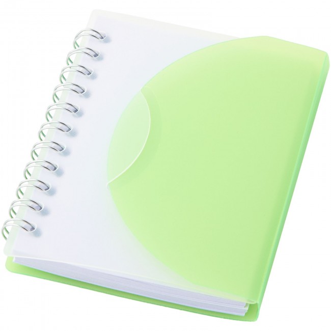 Promotional Post spiral A7 notebook with blank pages - Image 3